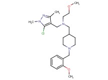 N-[(5-chloro-1,3-dimethyl-1H-pyrazol-4-yl)methyl]-2-methoxy-N-{[1-(2-methoxybenzyl)-4-piperidinyl]methyl}ethanamine
