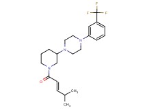 1-{1-[(2E)-4-methyl-2-pentenoyl]-3-piperidinyl}-4-[3-(trifluoromethyl)phenyl]piperazine