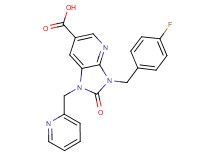 3-(4-fluorobenzyl)-2-oxo-1-(pyridin-2-ylmethyl)-2,3-dihydro-1H-imidazo[4,5-b]pyridine-6-carboxylic acid