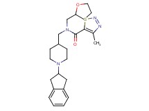 N-{[1-(2,3-dihydro-1H-inden-2-yl)-4-piperidinyl]methyl}-4-methyl-N-(tetrahydro-2-furanylmethyl)-1,2,3-thiadiazole-5-carboxamide