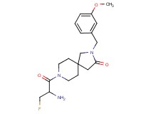 8-(3-fluoroalanyl)-2-(3-methoxybenzyl)-2,8-diazaspiro[4.5]decan-3-one hydrochloride
