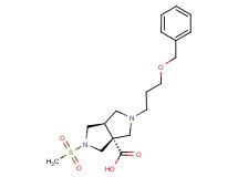 (3aR*,6aR*)-2-[3-(benzyloxy)propyl]-5-(methylsulfonyl)hexahydropyrrolo[3,4-c]pyrrole-3a(1H)-carboxylic acid