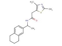 2-(2,4-dimethyl-1,3-thiazol-5-yl)-N-[1-(5,6,7,8-tetrahydronaphthalen-2-yl)ethyl]acetamide