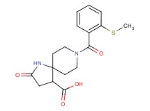 8-[2-(methylthio)benzoyl]-2-oxo-1,8-diazaspiro[4.5]decane-4-carboxylic acid