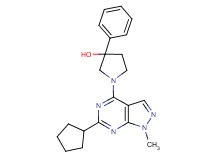 1-(6-cyclopentyl-1-methyl-1H-pyrazolo[3,4-d]pyrimidin-4-yl)-3-phenylpyrrolidin-3-ol