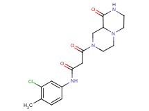 N-(3-chloro-4-methylphenyl)-3-oxo-3-(9-oxooctahydro-2H-pyrazino[1,2-a]pyrazin-2-yl)propanamide