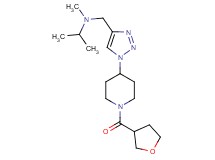 N-methyl-N-({1-[1-(tetrahydrofuran-3-ylcarbonyl)piperidin-4-yl]-1H-1,2,3-triazol-4-yl}methyl)propan-2-amine
