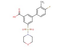 4'-fluoro-3'-methyl-5-(morpholin-4-ylsulfonyl)biphenyl-3-carboxylic acid