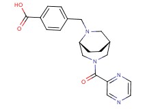 4-{[(1R*,5R*)-3-(2-pyrazinylcarbonyl)-3,6-diazabicyclo[3.2.2]non-6-yl]methyl}benzoic acid