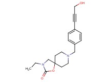 3-ethyl-8-[4-(3-hydroxyprop-1-yn-1-yl)benzyl]-1-oxa-3,8-diazaspiro[4.5]decan-2-one