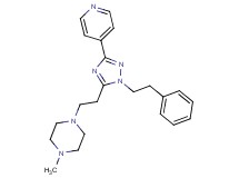 1-methyl-4-{2-[1-(2-phenylethyl)-3-pyridin-4-yl-1H-1,2,4-triazol-5-yl]ethyl}piperazine