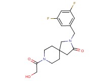 2-(3,5-difluorobenzyl)-8-glycoloyl-2,8-diazaspiro[4.5]decan-3-one