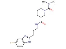 N~3~-[3-(5-fluoro-1H-benzimidazol-2-yl)propyl]-N~1~,N~1~-dimethyl-1,3-piperidinedicarboxamide