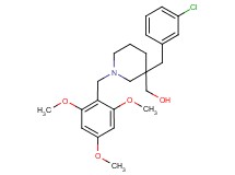 [3-(3-chlorobenzyl)-1-(2,4,6-trimethoxybenzyl)-3-piperidinyl]methanol