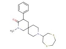 9-(1,4-dithiepan-6-yl)-2-methyl-4-phenyl-2,9-diazaspiro[5.5]undecan-3-one