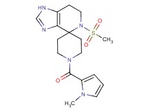 1'-[(1-methyl-1H-pyrrol-2-yl)carbonyl]-5-(methylsulfonyl)-1,5,6,7-tetrahydrospiro[imidazo[4,5-c]pyridine-4,4'-piperidine]