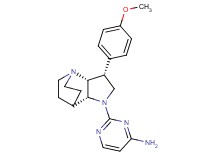 2-[(3R*,3aR*,7aR*)-3-(4-methoxyphenyl)hexahydro-4,7-ethanopyrrolo[3,2-b]pyridin-1(2H)-yl]pyrimidin-4-amine