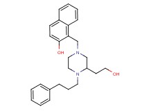 1-{[3-(2-hydroxyethyl)-4-(3-phenylpropyl)-1-piperazinyl]methyl}-2-naphthol