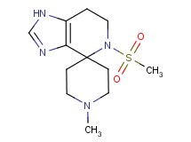 1'-methyl-5-(methylsulfonyl)-1,5,6,7-tetrahydrospiro[imidazo[4,5-c]pyridine-4,4'-piperidine]