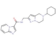 N-[(5-cyclohexyl-4,5,6,7-tetrahydropyrazolo[1,5-a]pyrazin-2-yl)methyl]imidazo[1,2-a]pyridine-3-carboxamide