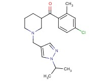 (4-chloro-2-methylphenyl){1-[(1-isopropyl-1H-pyrazol-4-yl)methyl]-3-piperidinyl}methanone