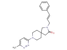 8-(6-methyl-3-pyridazinyl)-2-[(2E)-3-phenyl-2-propen-1-yl]-2,8-diazaspiro[4.5]decan-3-one