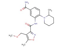 N-[5-(aminocarbonyl)-2-(2-methylpiperidin-1-yl)phenyl]-4-(methoxymethyl)-5-methylisoxazole-3-carboxamide