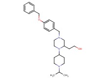 2-[4-[4-(benzyloxy)benzyl]-1-(1-isopropyl-4-piperidinyl)-2-piperazinyl]ethanol