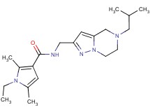 1-ethyl-N-[(5-isobutyl-4,5,6,7-tetrahydropyrazolo[1,5-a]pyrazin-2-yl)methyl]-2,5-dimethyl-1H-pyrrole-3-carboxamide