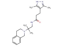 N-[2-(3,4-dihydroisoquinolin-2(1H)-yl)-2-methylpropyl]-3-(3,5-dimethyl-1H-pyrazol-4-yl)propanamide