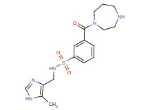 3-(1,4-diazepan-1-ylcarbonyl)-N-[(5-methyl-1H-imidazol-4-yl)methyl]benzenesulfonamide