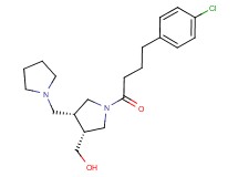 [(3R*,4R*)-1-[4-(4-chlorophenyl)butanoyl]-4-(pyrrolidin-1-ylmethyl)pyrrolidin-3-yl]methanol