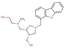 2-[{[(3R*,4R*)-1-(dibenzo[b,d]furan-4-ylmethyl)-4-(hydroxymethyl)pyrrolidin-3-yl]methyl}(methyl)amino]ethanol