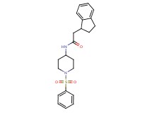 2-(2,3-dihydro-1H-inden-1-yl)-N-[1-(phenylsulfonyl)piperidin-4-yl]acetamide