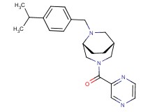 (1R*,5R*)-6-(4-isopropylbenzyl)-3-(2-pyrazinylcarbonyl)-3,6-diazabicyclo[3.2.2]nonane