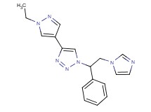 4-(1-ethyl-1H-pyrazol-4-yl)-1-[2-(1H-imidazol-1-yl)-1-phenylethyl]-1H-1,2,3-triazole