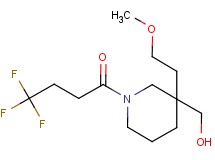 [3-(2-methoxyethyl)-1-(4,4,4-trifluorobutanoyl)-3-piperidinyl]methanol