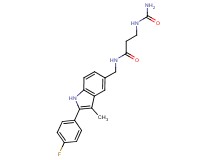 3-[(aminocarbonyl)amino]-N-{[2-(4-fluorophenyl)-3-methyl-1H-indol-5-yl]methyl}propanamide