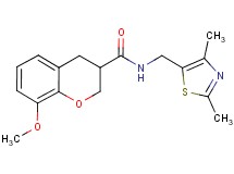 N-[(2,4-dimethyl-1,3-thiazol-5-yl)methyl]-8-methoxychromane-3-carboxamide