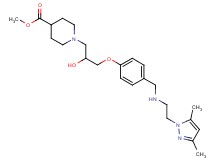methyl 1-{3-[4-({[2-(3,5-dimethyl-1H-pyrazol-1-yl)ethyl]amino}methyl)phenoxy]-2-hydroxypropyl}-4-piperidinecarboxylate