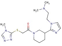 N,N-dimethyl-2-[2-(1-{[(4-methyl-4H-1,2,4-triazol-3-yl)thio]acetyl}piperidin-3-yl)-1H-imidazol-1-yl]ethanamine