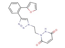 1-(2-{4-[2-(2-furyl)phenyl]-1H-1,2,3-triazol-1-yl}ethyl)-1,2-dihydropyridazine-3,6-dione