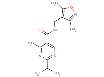 N-[(3,5-dimethylisoxazol-4-yl)methyl]-2-isopropyl-4-methylpyrimidine-5-carboxamide
