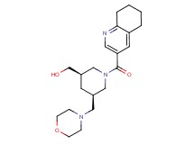 [(3R*,5R*)-5-(morpholin-4-ylmethyl)-1-(5,6,7,8-tetrahydroquinolin-3-ylcarbonyl)piperidin-3-yl]methanol