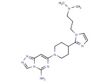 7-(4-{1-[3-(dimethylamino)propyl]-1H-imidazol-2-yl}-1-piperidinyl)[1,2,4]triazolo[4,3-c]pyrimidin-5-amine