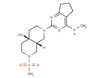 (4aR*,8aR*)-2-[4-(methylamino)-6,7-dihydro-5H-cyclopenta[d]pyrimidin-2-yl]-7-(methylsulfonyl)octahydro-2,7-naphthyridin-4a(2H)-ol