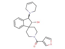 (2R*,3R*)-3-(3,6-dihydro-1(2H)-pyridinyl)-1'-(3-furoyl)-2,3-dihydrospiro[indene-1,4'-piperidin]-2-ol
