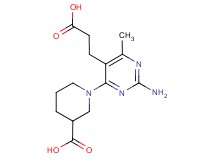 1-[2-amino-5-(2-carboxyethyl)-6-methylpyrimidin-4-yl]piperidine-3-carboxylic acid