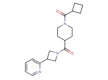 2-(1-{[1-(cyclobutylcarbonyl)-4-piperidinyl]carbonyl}-3-azetidinyl)pyridine
