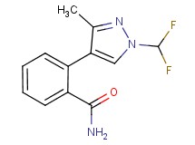 2-[1-(difluoromethyl)-3-methyl-1H-pyrazol-4-yl]benzamide